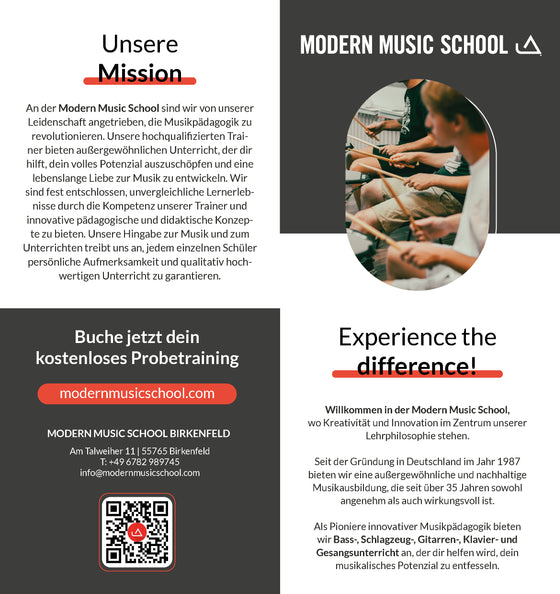 MMS - Infoflyer Experience the difference