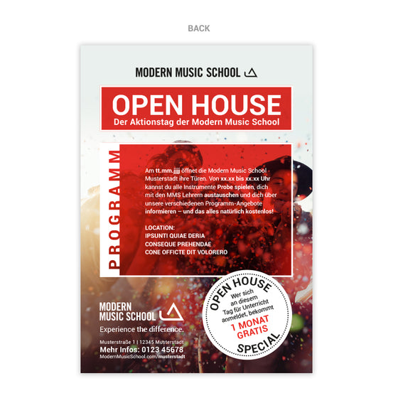 MMS - OPEN HOUSE Flyer