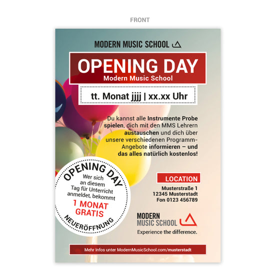MMS - OPENING DAY Flyer