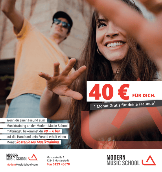 MMS - Freunde werben Freunde Flyer