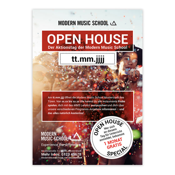 MMS - Poster "OPEN HOUSE"